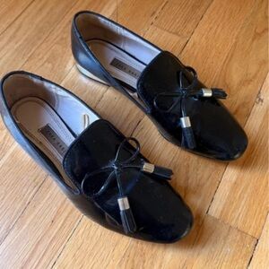 Zara Black Loafers with Tassel Detail